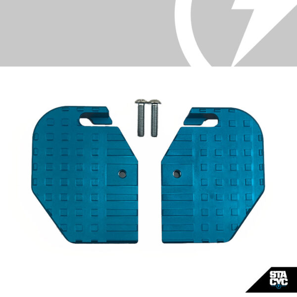 EXTENDED FOOTREST - CYAN ANODIZED