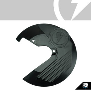 REAR BRAKE DISC GUARD, BLACK