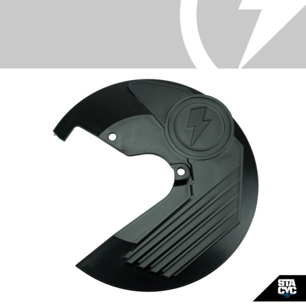 REAR BRAKE DISC GUARD, BLACK